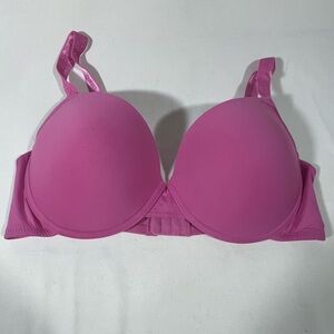 JUICY COUTURE BRA 38D PINK FULL COVERAGE UNDERWIRE PUSH UP PADDED‎ FEMININE SEXY